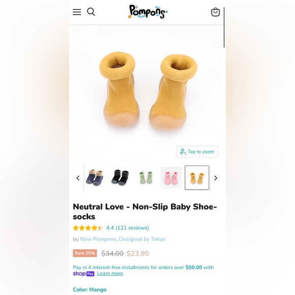 Pompons baby shoes barefoot style soft too wide toe box 3 pairs - Picture 5 of 8